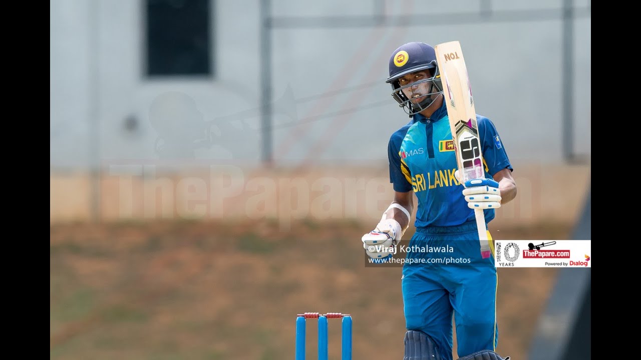 Kamil Mishara's lonely fight in the 3rd Youth ODI