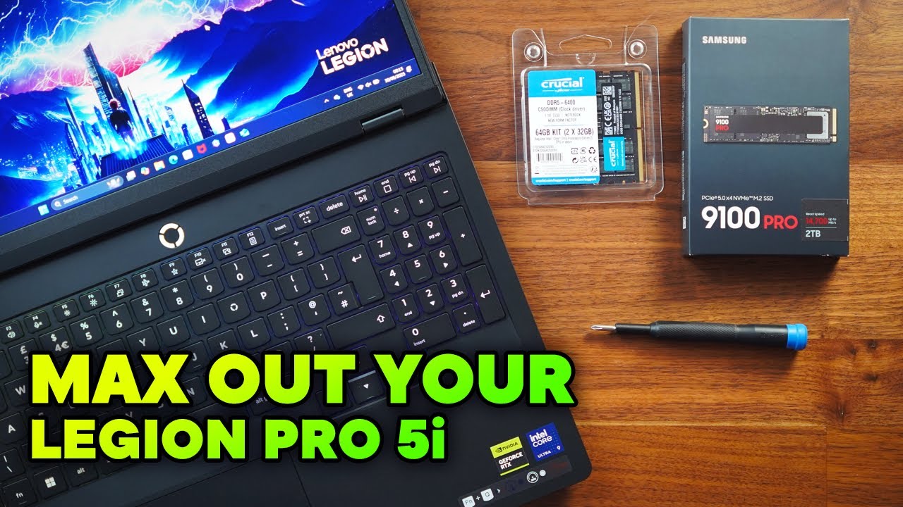 Upgrade Your Legion Pro 5i - SSD and RAM Testing