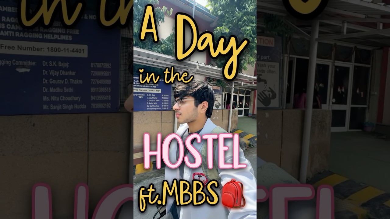 A *hectic* day in the Hostel ft.MBBS!!😳🩺 #mbbs #neet #hostel #minivlog #motivation #trending