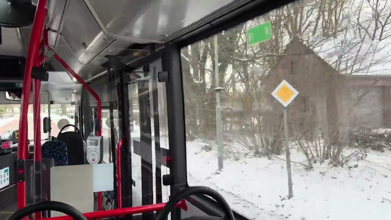 Buslijn 57 Maastricht Gulpen Sneeuw landschap 5 januari 2026 part 2