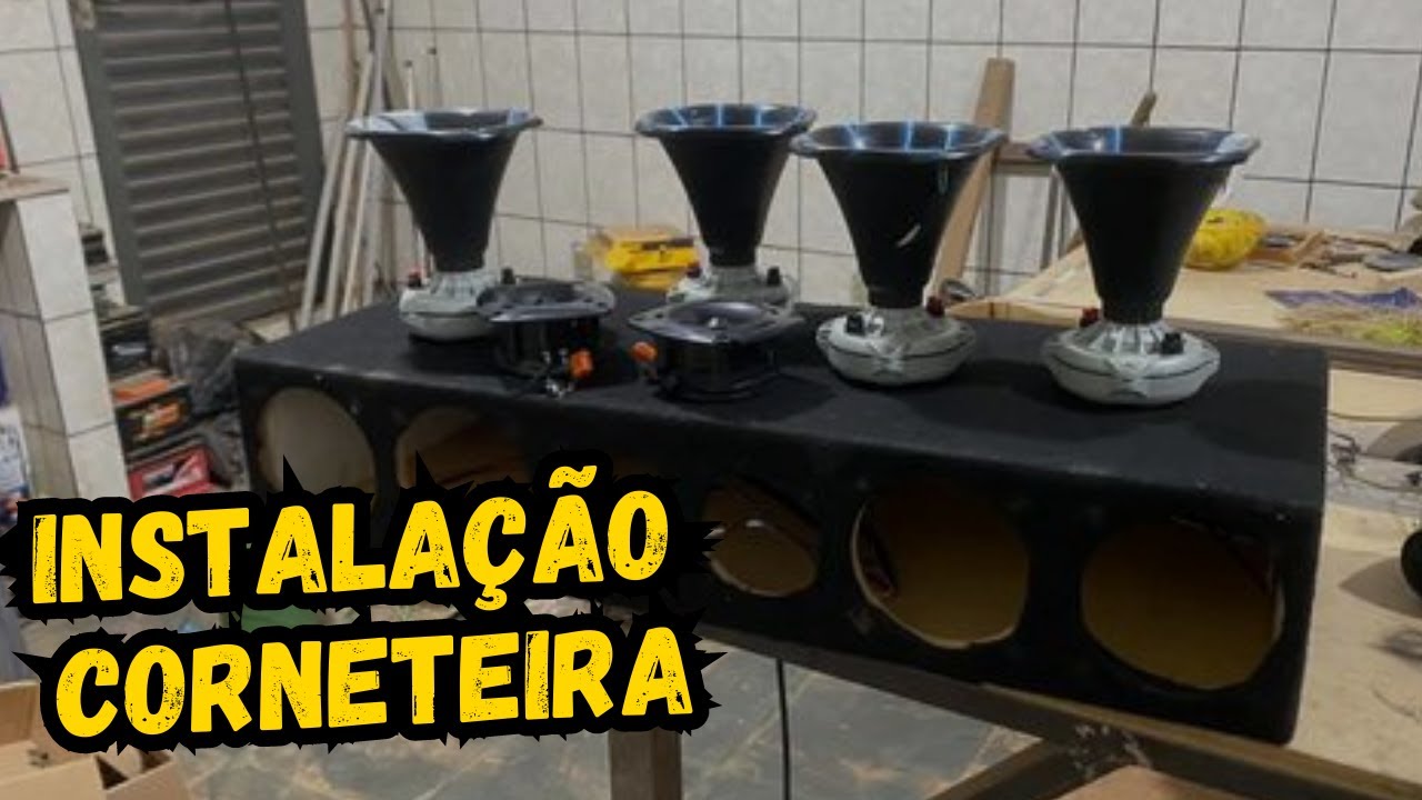INSTALAÇÃO CORNETEIRA 4 JBL D250X + 2 ST200
