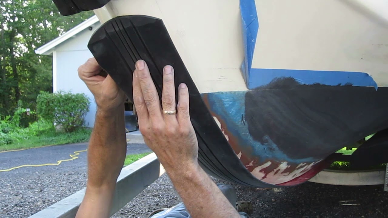 How to install a Megawear keel guard on a boat