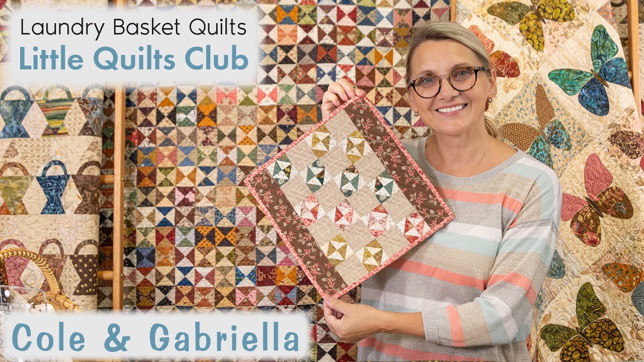 How to make Broken Dishes Blocks for Small Quilts & Wall Hangings - Cole & Gabriella