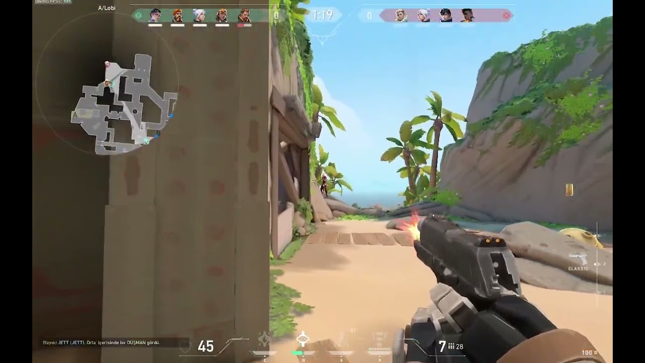 pyro main biri valorant oynamaya çalısıyor
