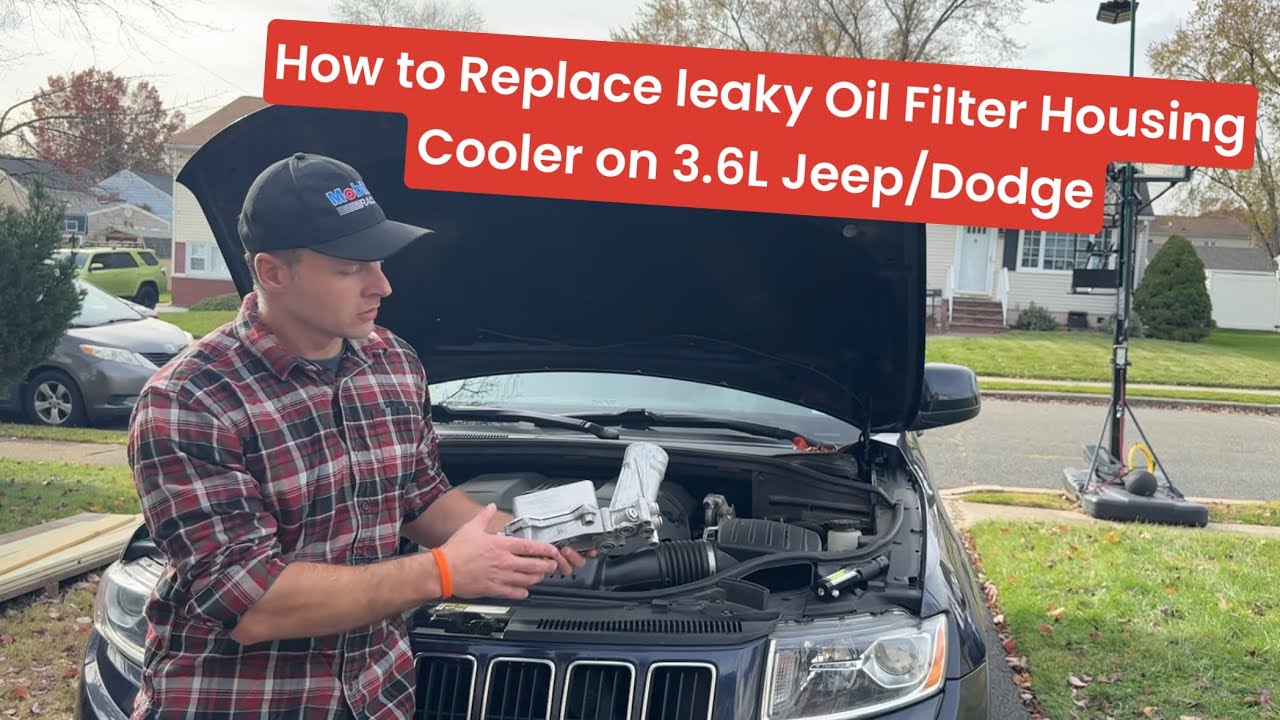 How to Replace leaky Oil Filter Housing Cooler on 2011-2021 Jeep Grand Cherokee 3.6L - Must upgrade
