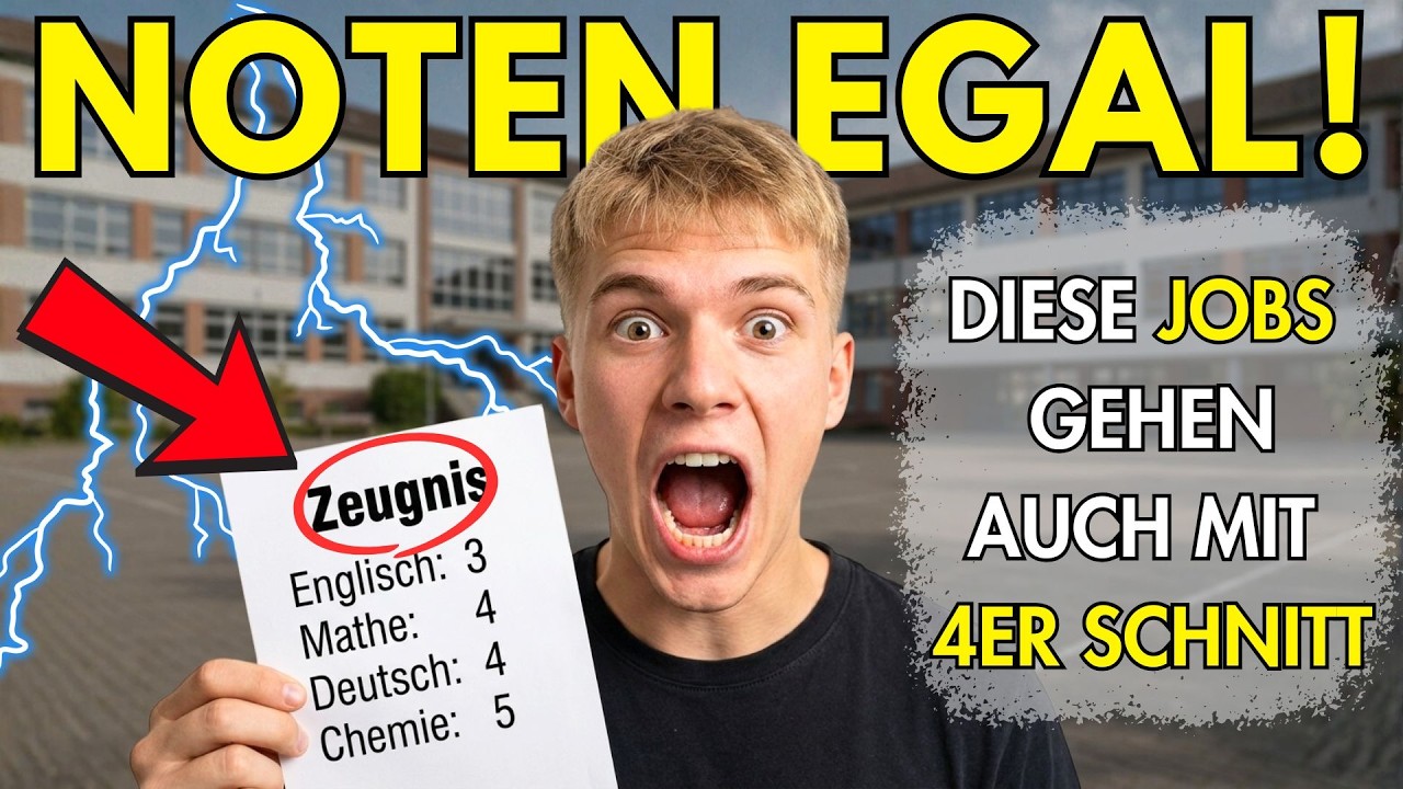 Schlechtes Zeugnis?💥 5 Ausbildungsberufe, die dich TROTZDEM nehmen (Haupt- & Realschule)