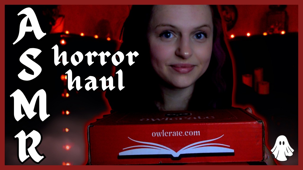 ASMR Horror Book Haul 👻 | Hardback Horror Unboxings & Barnes & Noble Sale | BOOK HAUL #1