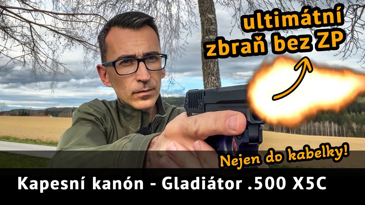 Kapesní kanón bez zbrojáku! 💥 Perkusní pistole Gladiátor .500 X5C – Ultimátní síla v kapse!