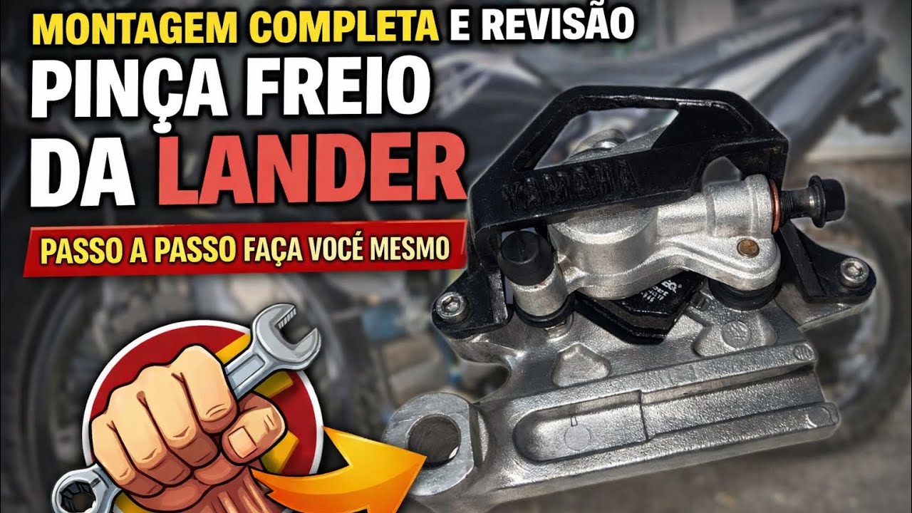 LIMPEZA E REVISÃO COMPLETA PINÇA FREIO TRASEIRA LANDER