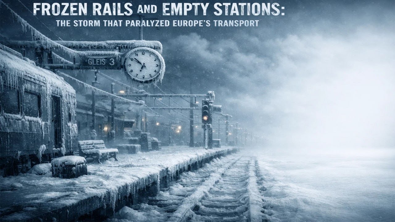 Frozen Rails and Empty Stations: The Storm That Paralyzed Europe’s Transport | Firelight Stories