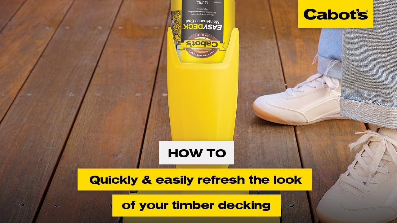 How to quickly & easily refresh the look of your timber decking | Cabot's EasyDeck™