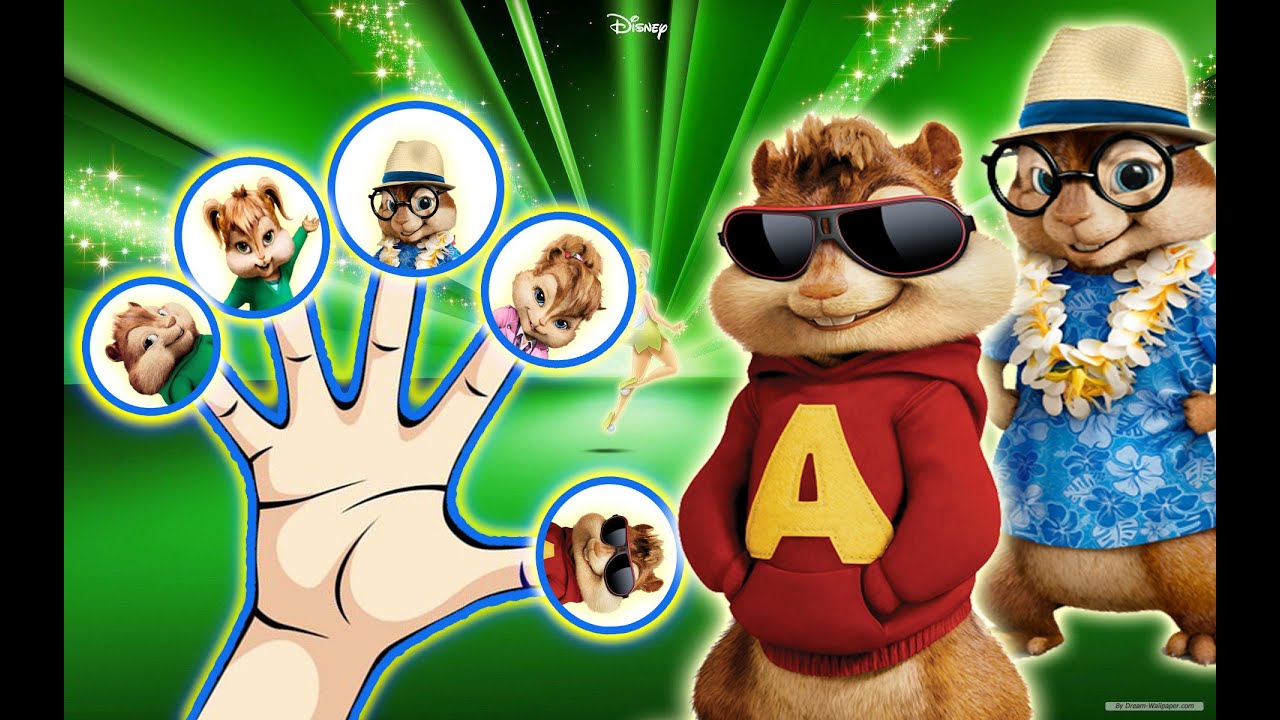 Alvin and the Chipmunks Finger Family  Nursery Rhymes for Children