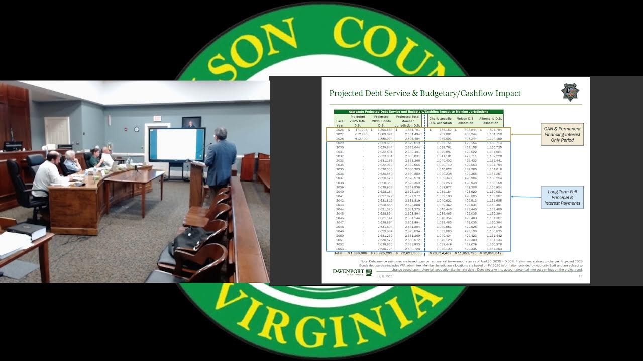 July 8, 2025 Nelson County Board of Supervisors Meeting - Evening Session