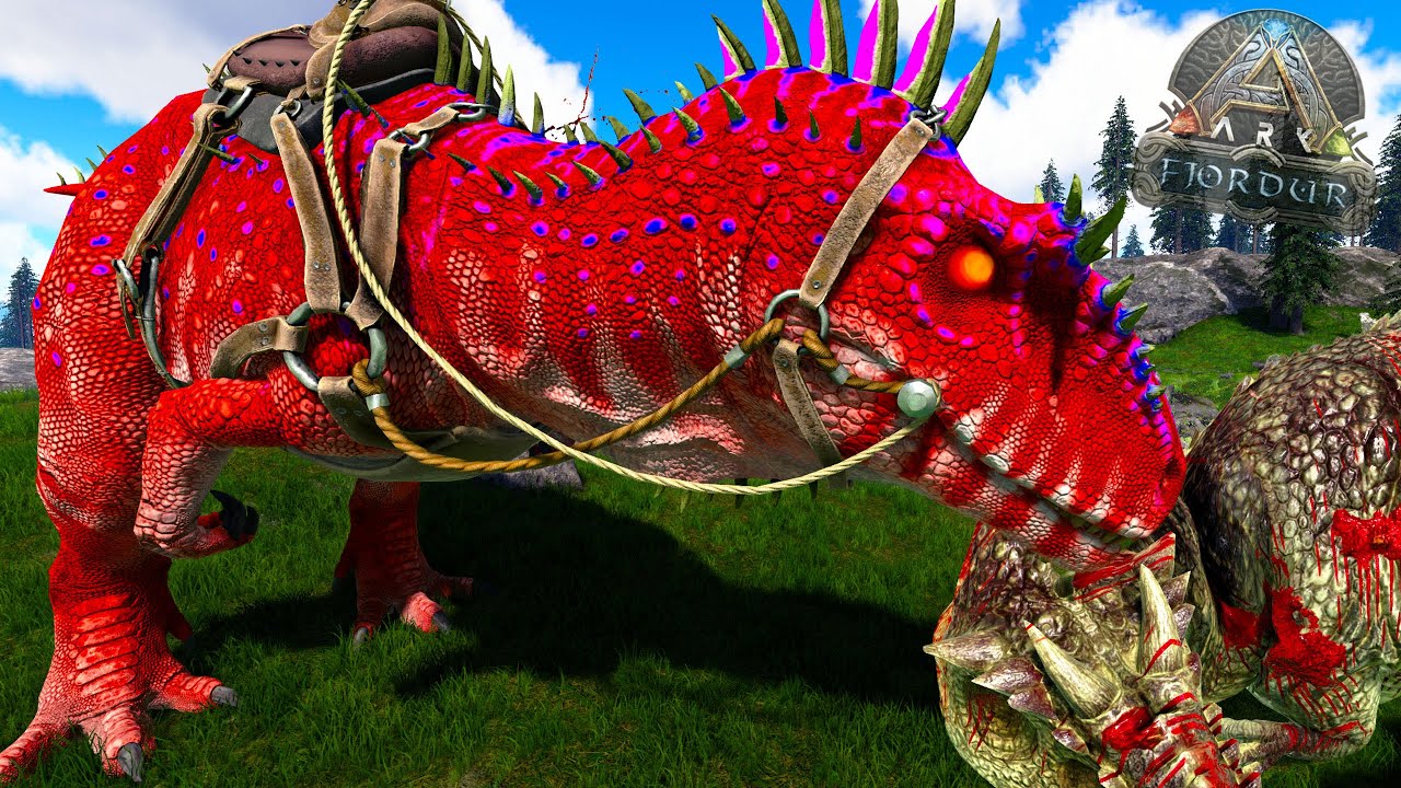 CARCHARODONTOSAURUS SUPERMUTANTE MATAGIGAS! He creado un dinosaurio mutante invencible ARK Fjordur