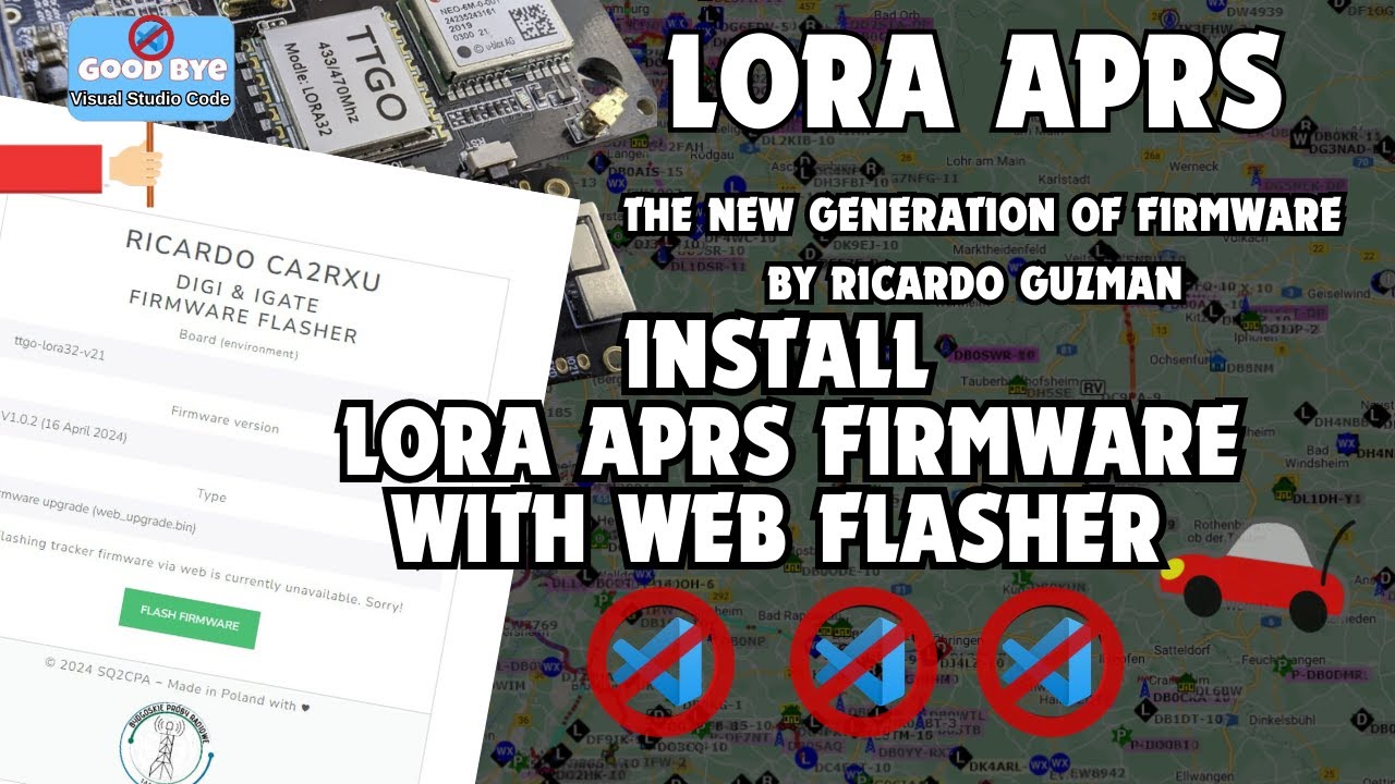 LoRa APRS  Firmware mit Web Flasher installieren by Ricardo Guzman