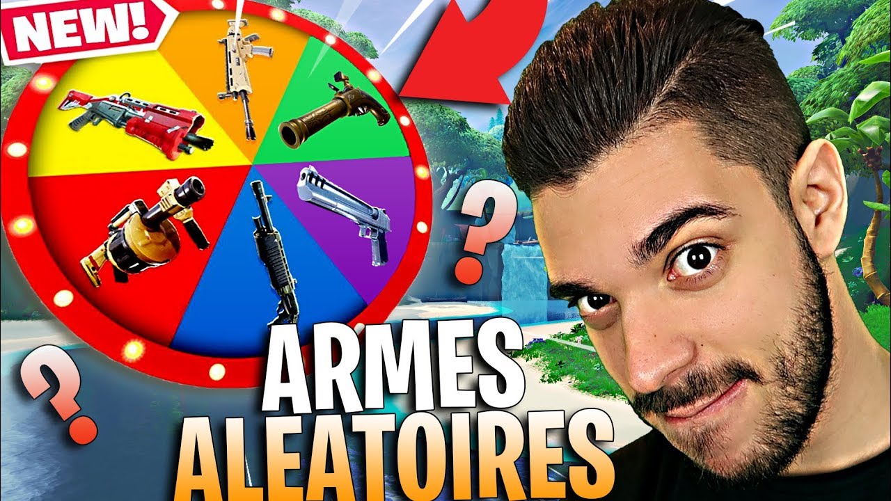 🏆 D&Eacute;FI : ARMES ALEATOIRES A CHAQUE GAME SUR FORTNITE ET FAIRE TOP 1 - GAMEPLAY