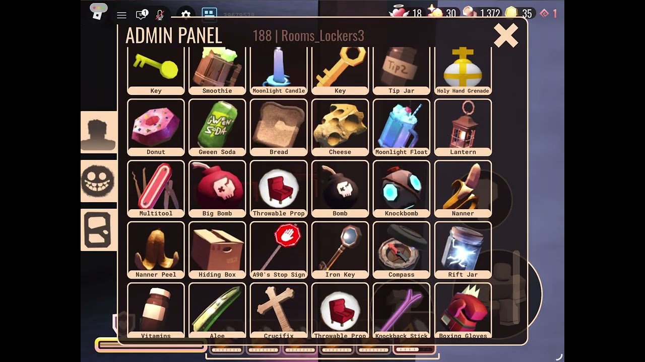 JE FAIS THE ROOMS MAIS J’AI L’ADMIN PANEL