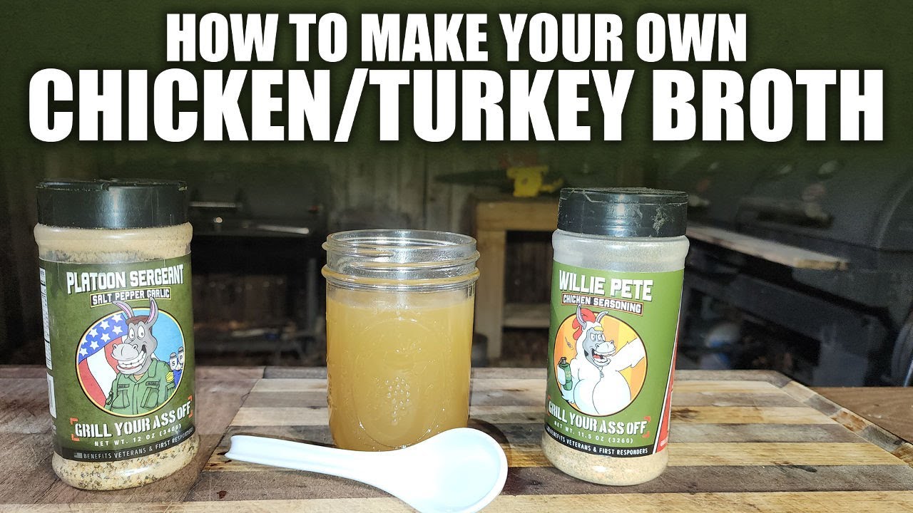 💥How to Make Rich Homemade Chicken or Turkey Broth | Veteran Kitchen Tips 🍗