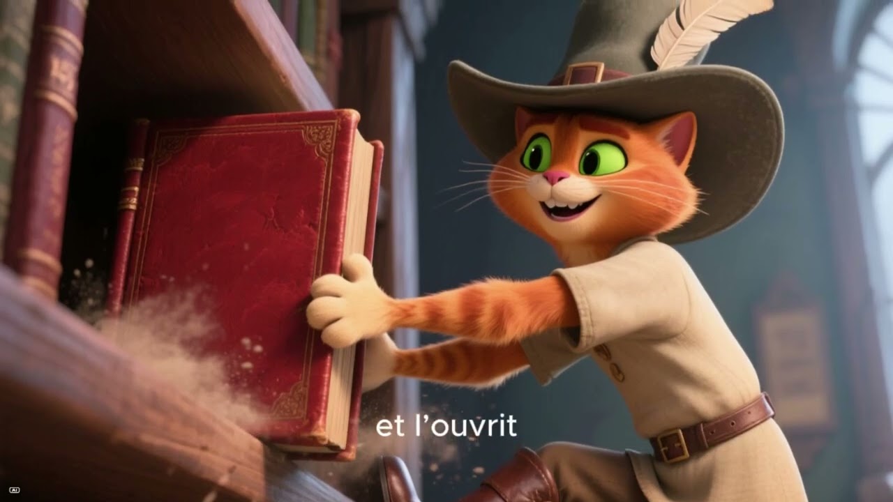 Le chat Botté et la bibliothèque interdite