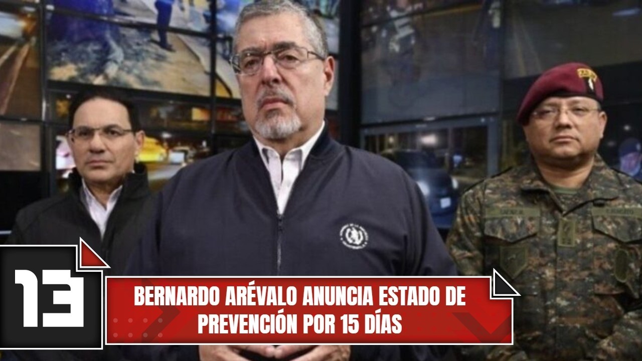 Bernardo Arévalo anuncia estado de prevención por 15 días