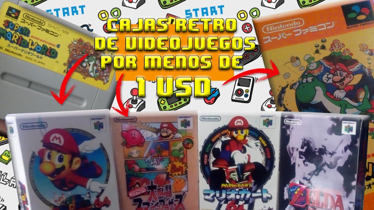 CAJAS DE VIDEOJUEGOS RETRO| La Forma mas econ&oacute;mica de tenerlas por menos de 1 Dolar