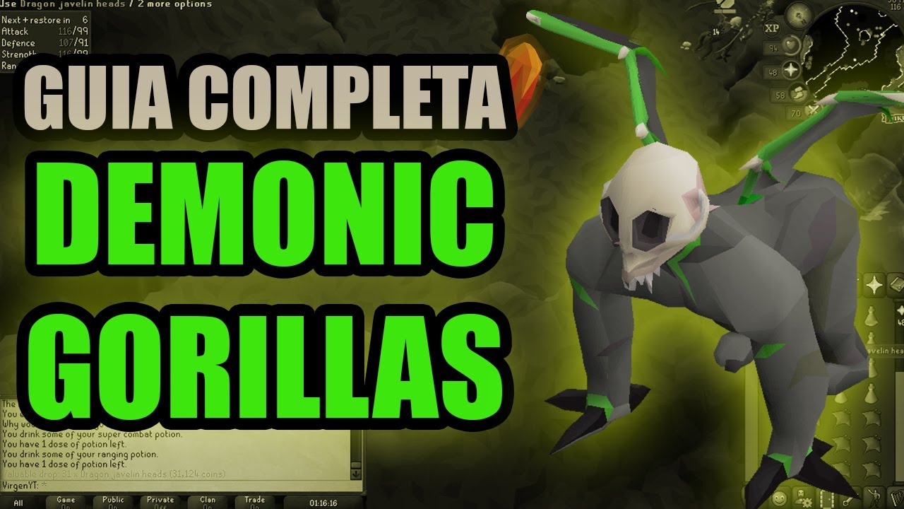[OSRS]  DEMONIC GORILLAS  - GUIA COMPLETA- GEAR - MECANICA - TIPS  (ESPAÑOL)