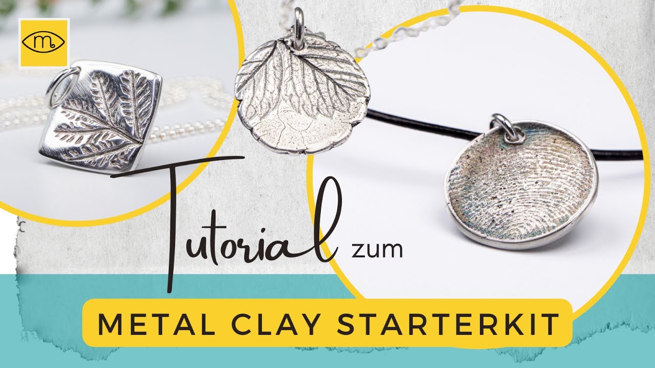 DIY Anleitung Metal Clay Silberschmuck Tutorial: Fingerabdrücke & Pflanzentexturen