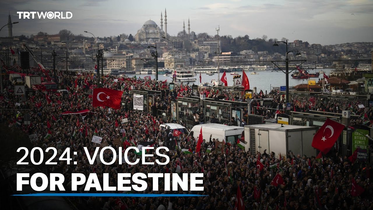 Thousands gather in Istanbul to show solidarity with Palestinians