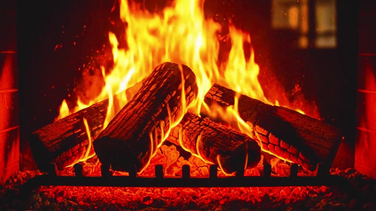 This Cozy Fireplace Will Melt Your Stress Away 🔥 Relaxing Fire Sounds
