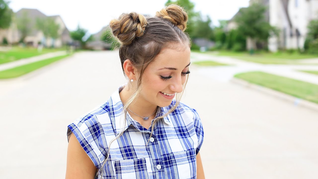 How to Create Double Braided Buns | Back-to-School | Cute Girls Hairstyles