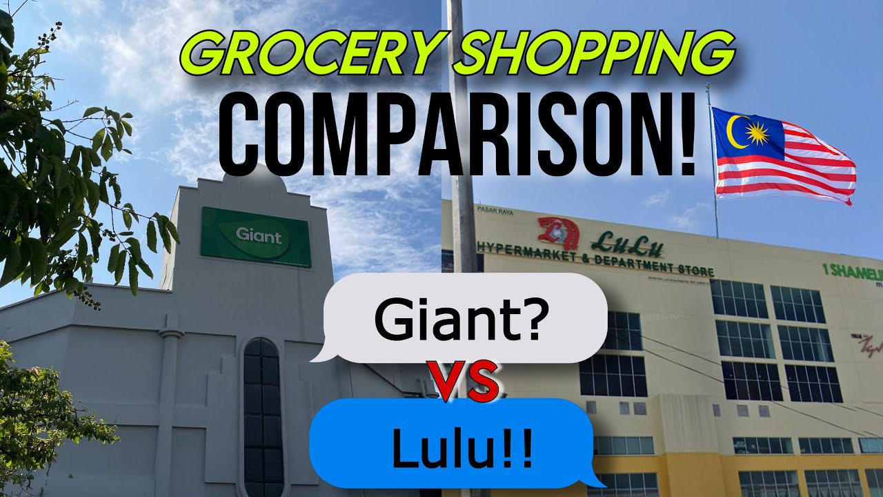 Grocery shopping comparison in Malaysia, GIANT VS LULU! 🛒 [ASMR]