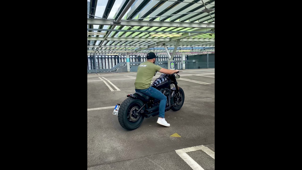 Harley-Davidson Fat Bob 2020 with Dr. Jekill and Mr. Hyde exhaust (4K) #shorts #useheadphones