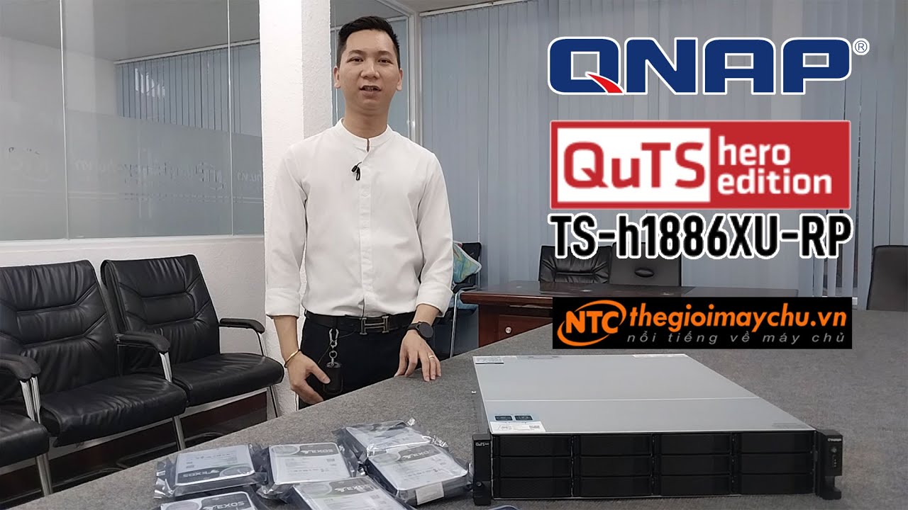 Giới thiệu giải pháp lưu trữ NAS của QNAP cùng model Thiết bị lưu trữ Qnap TS-h1886XU-RP-D1622-32G