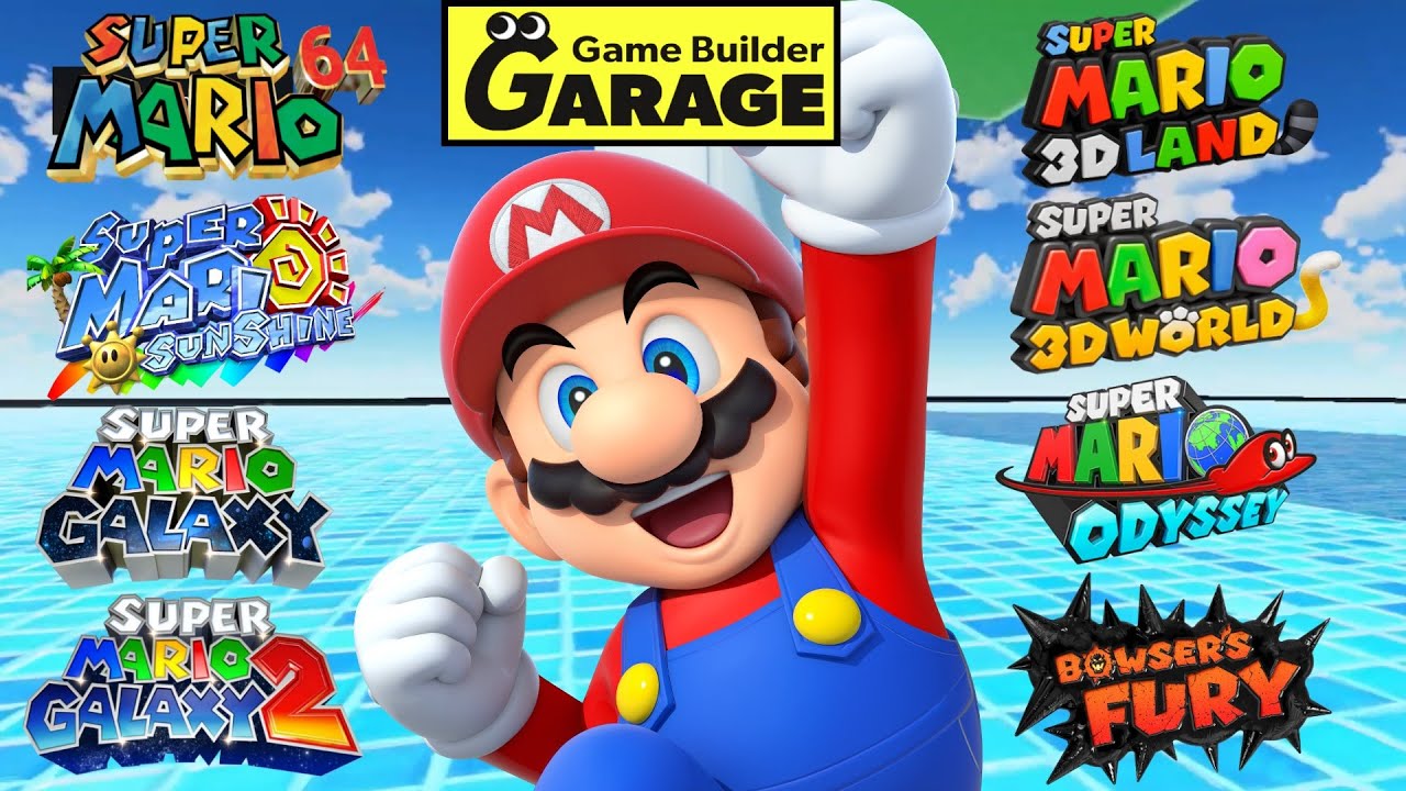 All 3D Mario Games in Game Builder Garage Levels