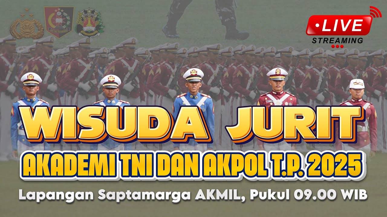 🔴 [LIVE] WISUDA PRAJURIT BHAYANGKARA TARUNA AKADEMI TNI DAN AKPOL T.P. 2025