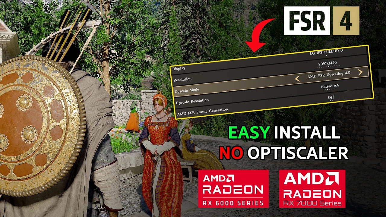 How To INSTALL AMD FSR 4.0.2 On RDNA 2/3 - EASY INSTALL, NO OPTISCALER NEED -
