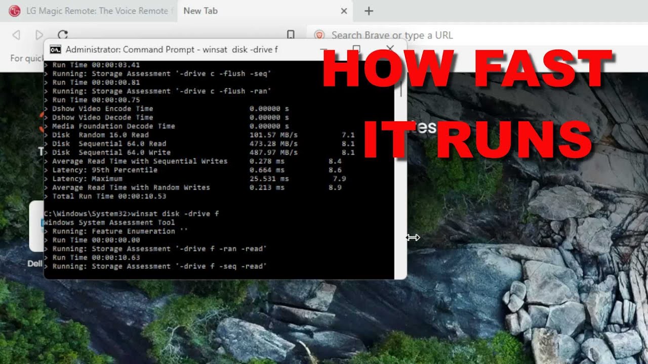 How to benchmark your hard drive using Windows 10 or 11 without downloading third party software.