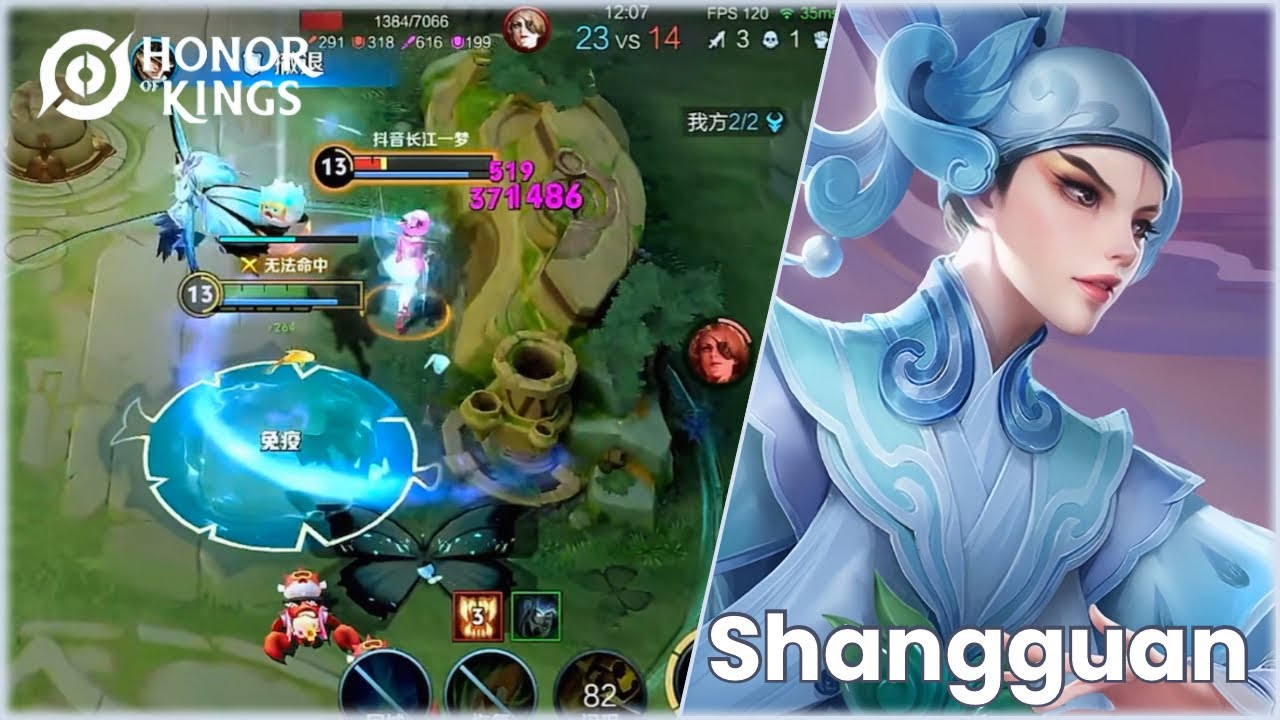 Honor of Kings ( Shangguan ) Shangguan Wan'er Liang Zhu themed skin | Server China