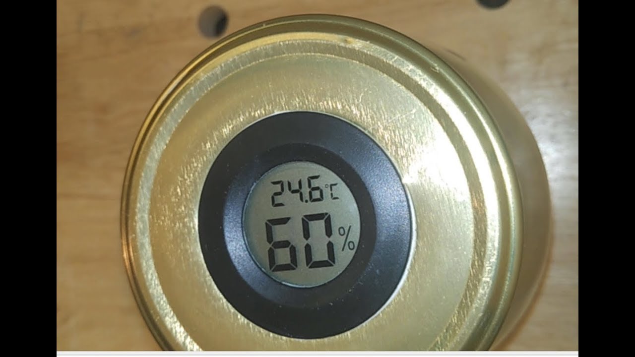 How to make a curing jar with hygrometer (LCD) for just 2USD!