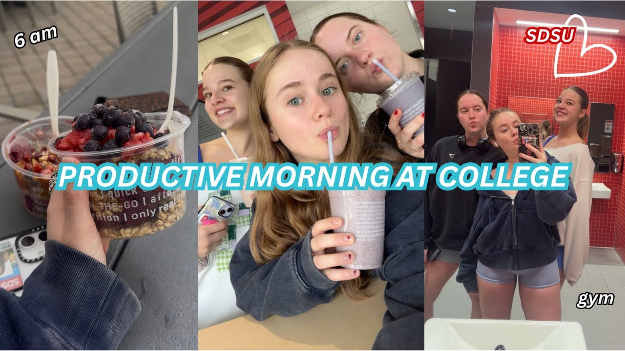 COLLEGE MORNING IN MY LIFE (productive) | Ella Katherine