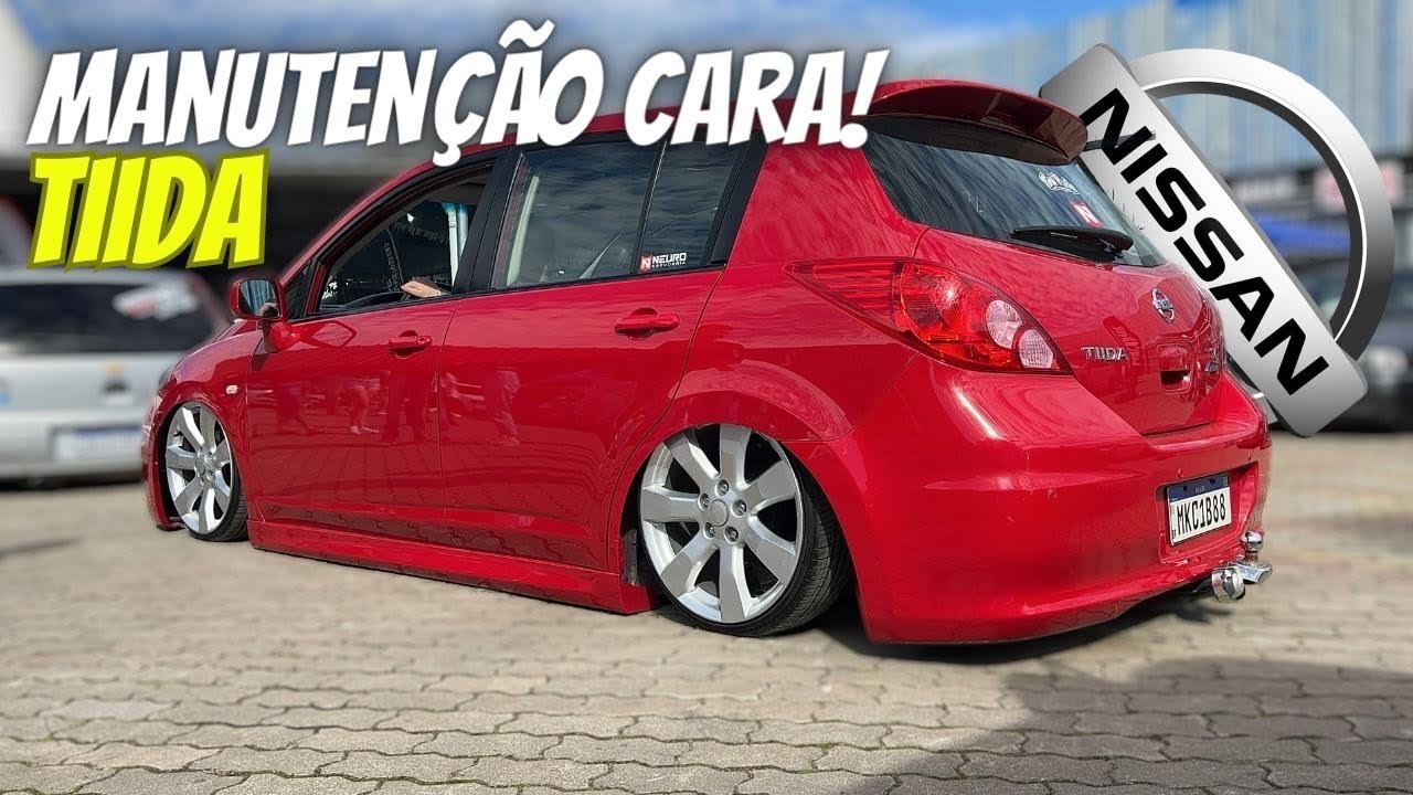 NISSAN TIIDA COM RODAS ARO 18 REBAIXADO NA SUSPENSÃO A AR - SHOW FLORIPA CAR