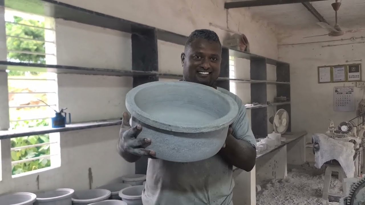 Amazing soapstone cookware making Own experience Not for easy, Made in INDIA , Factory 🏭 Outlet