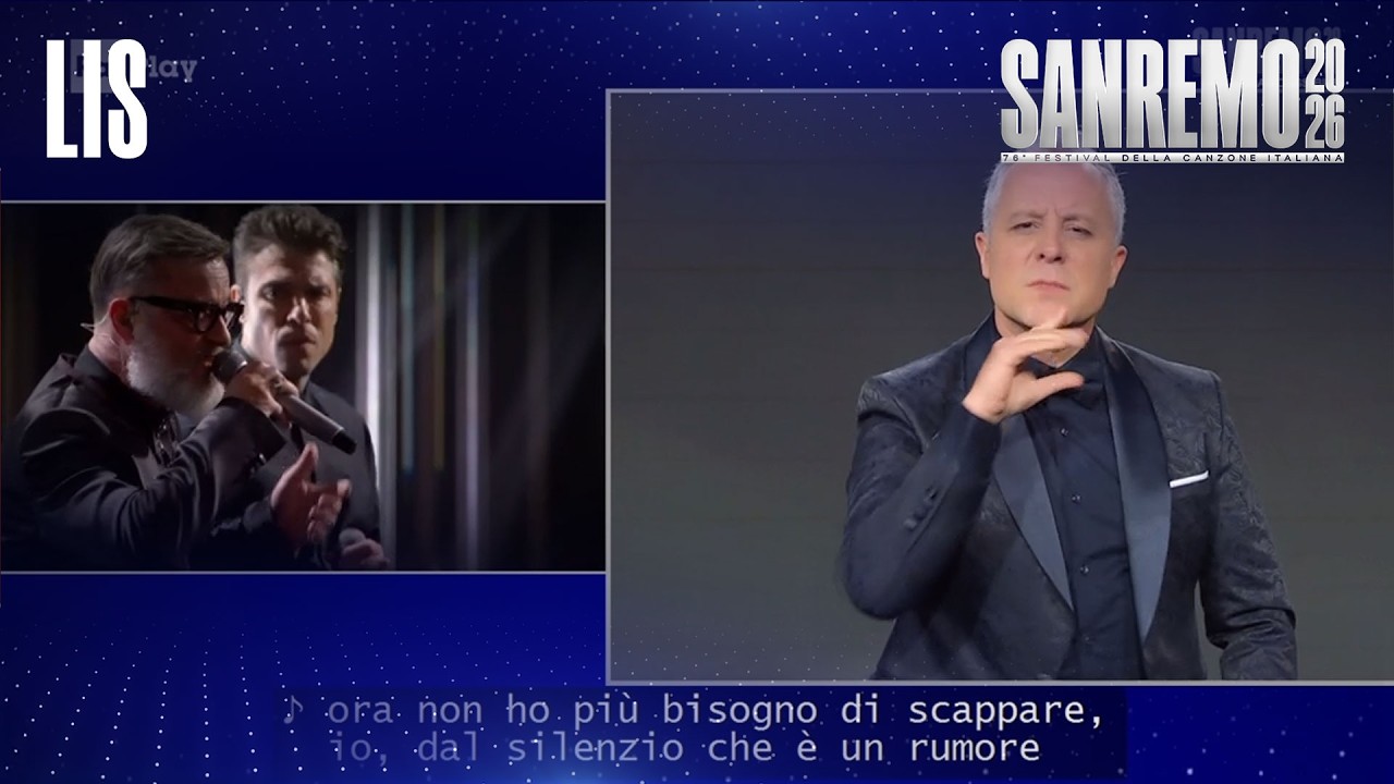LIS | Sanremo 2026 - Fedez & Marco Masini cantano Male necessario