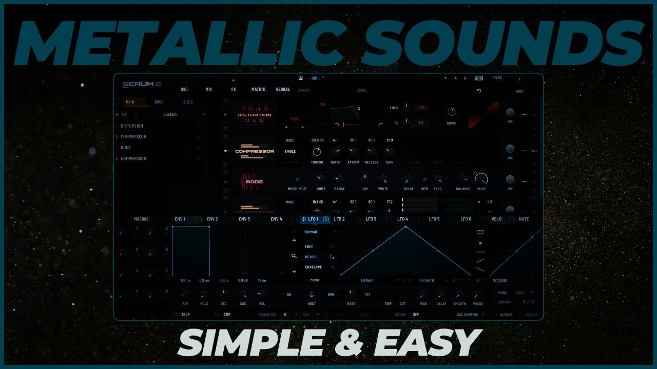 Простой металлический звуковой дизайн с Serum 2