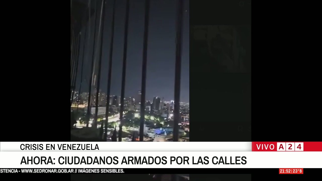 🚨 CRISIS EN VENEZUELA: AHORA SE ESCUCHAN M&Uacute;LTIPLES DISPAROS EN MIRAFLORES