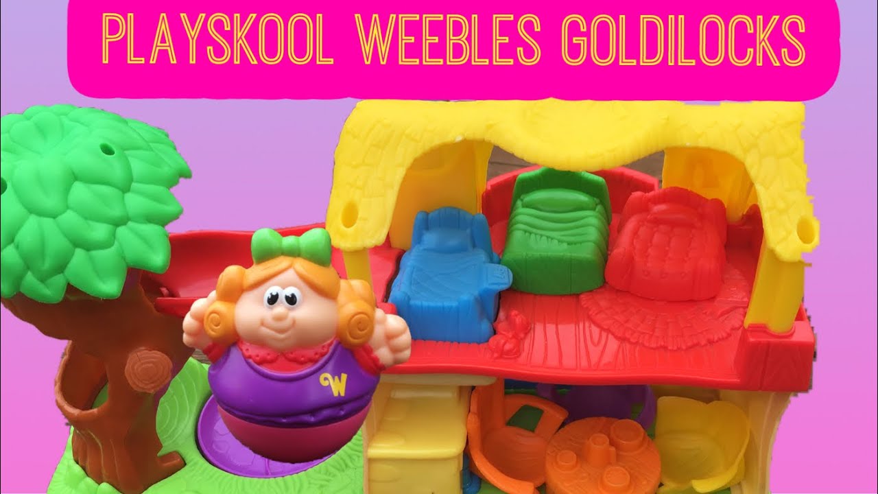 Playskool Weebles Goldilocks Adventure Cottage with the 3 Bears