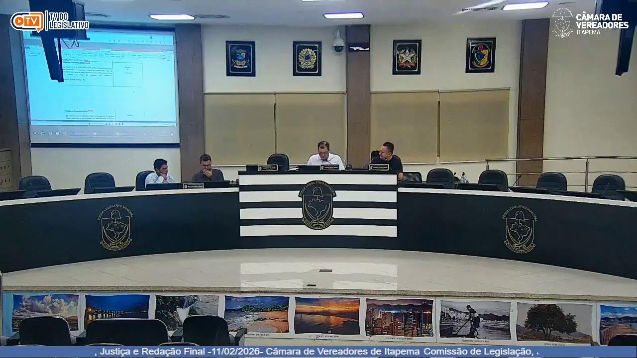 Comissão de Legislação, Justiça e Redação Final -11/02/2026- Câmara de Vereadores de Itapema