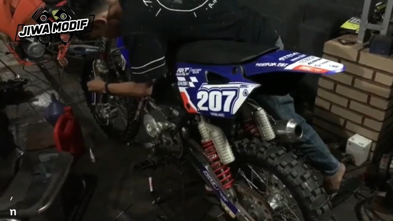 SETTING MOTOR BEBEK MODIF GRASSTRACK 4 TAK GYOLAS 207 SANGAR TENAN
