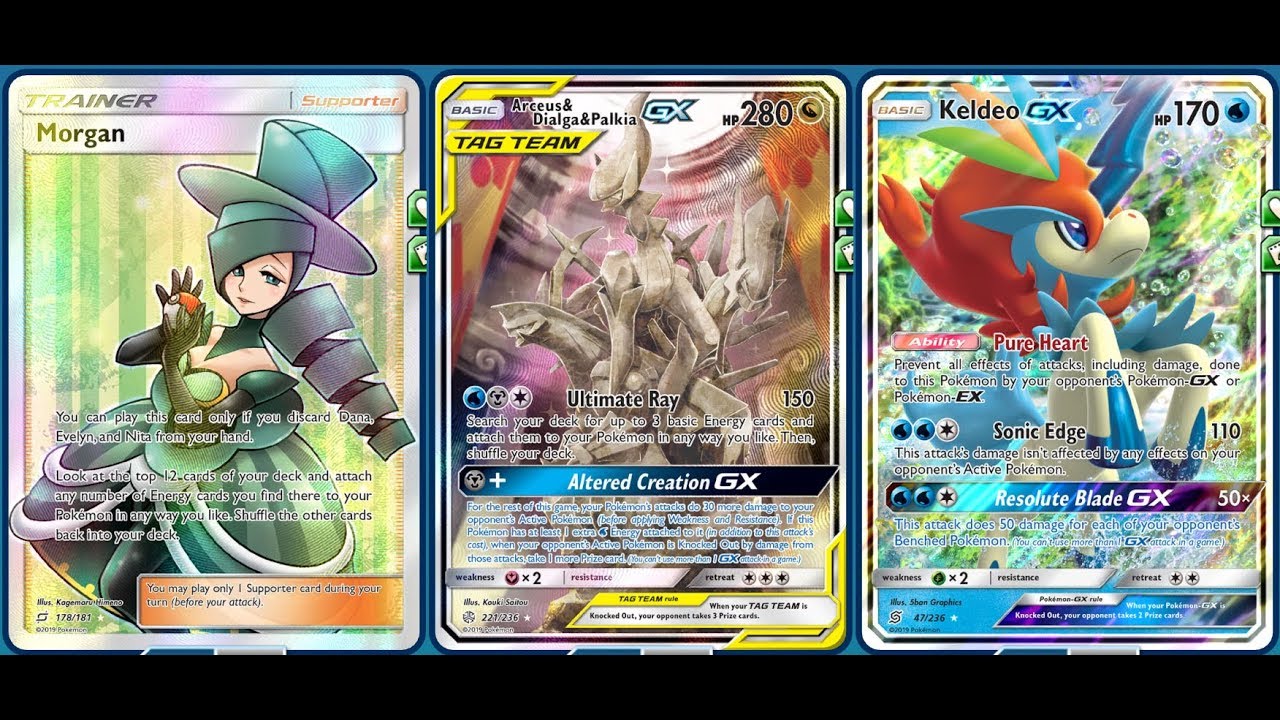 Morgan ARCEUS & DIALGA & PALKIA TAG GX Deck, Best GX Card, Craziest Method