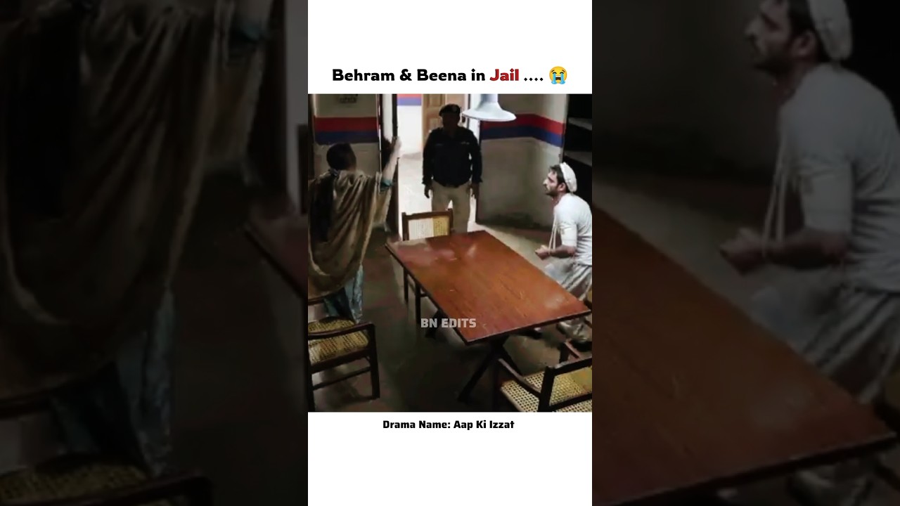 Behram & Beena in Jail 😭 #shorts #viral #aapkiizzat #ytshorts #ahsankhan #urwahocane #saifalikhan